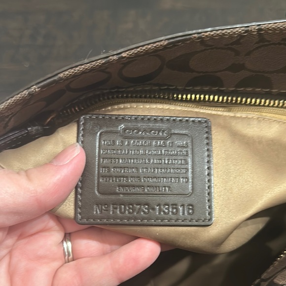 Coach Signature Mosaic Patchwork Gallery Tote - Picture 11 of 16